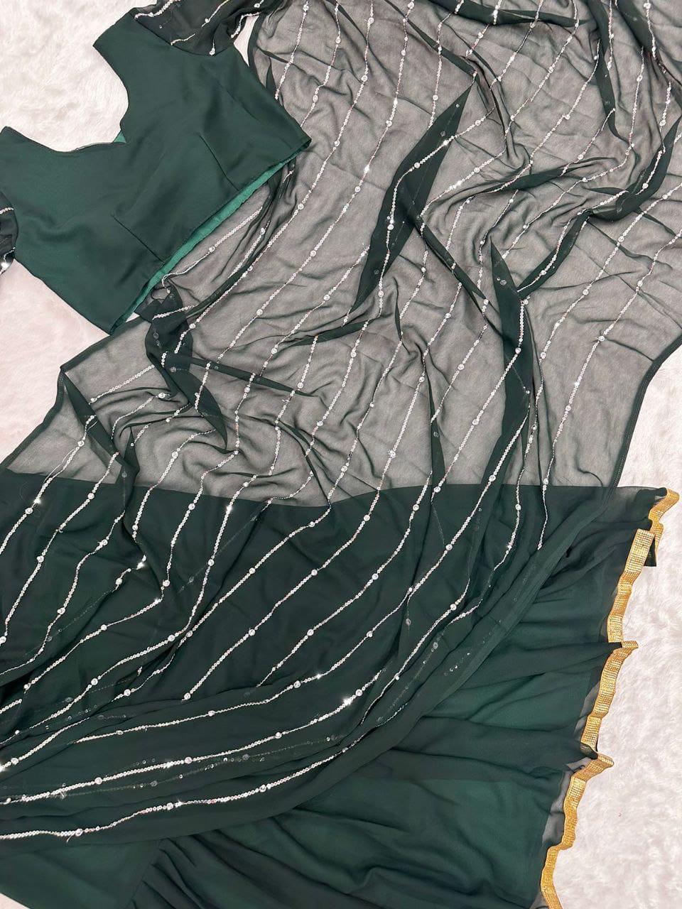 Georgette Lehenga Sarees