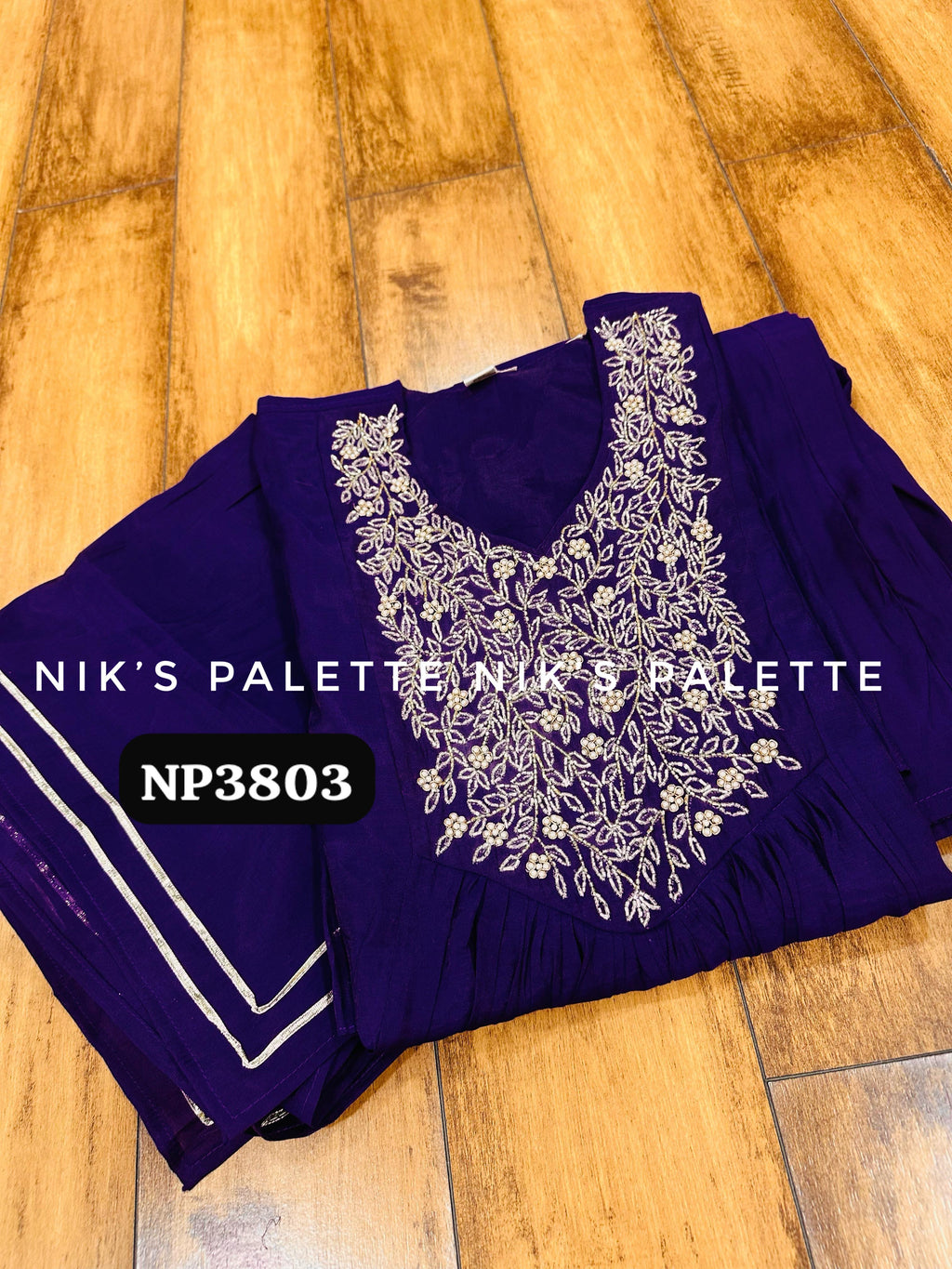 Premium Mul Chanderi A-line Kurta Set