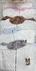 Zipper Puppy Warm Night Suits