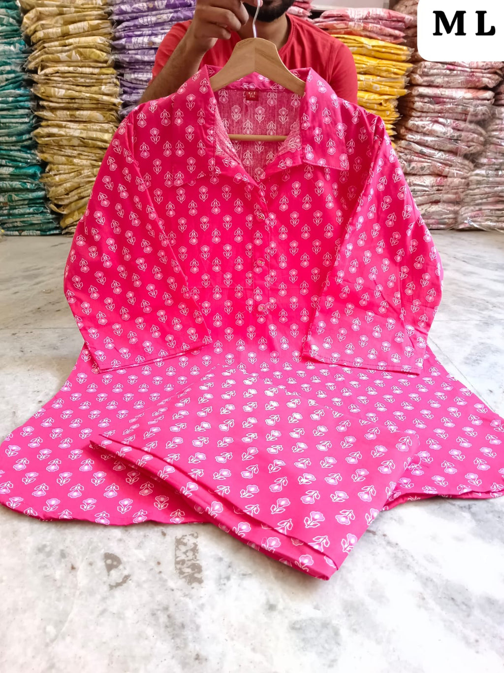 Bright Cotton Co-ord Set
