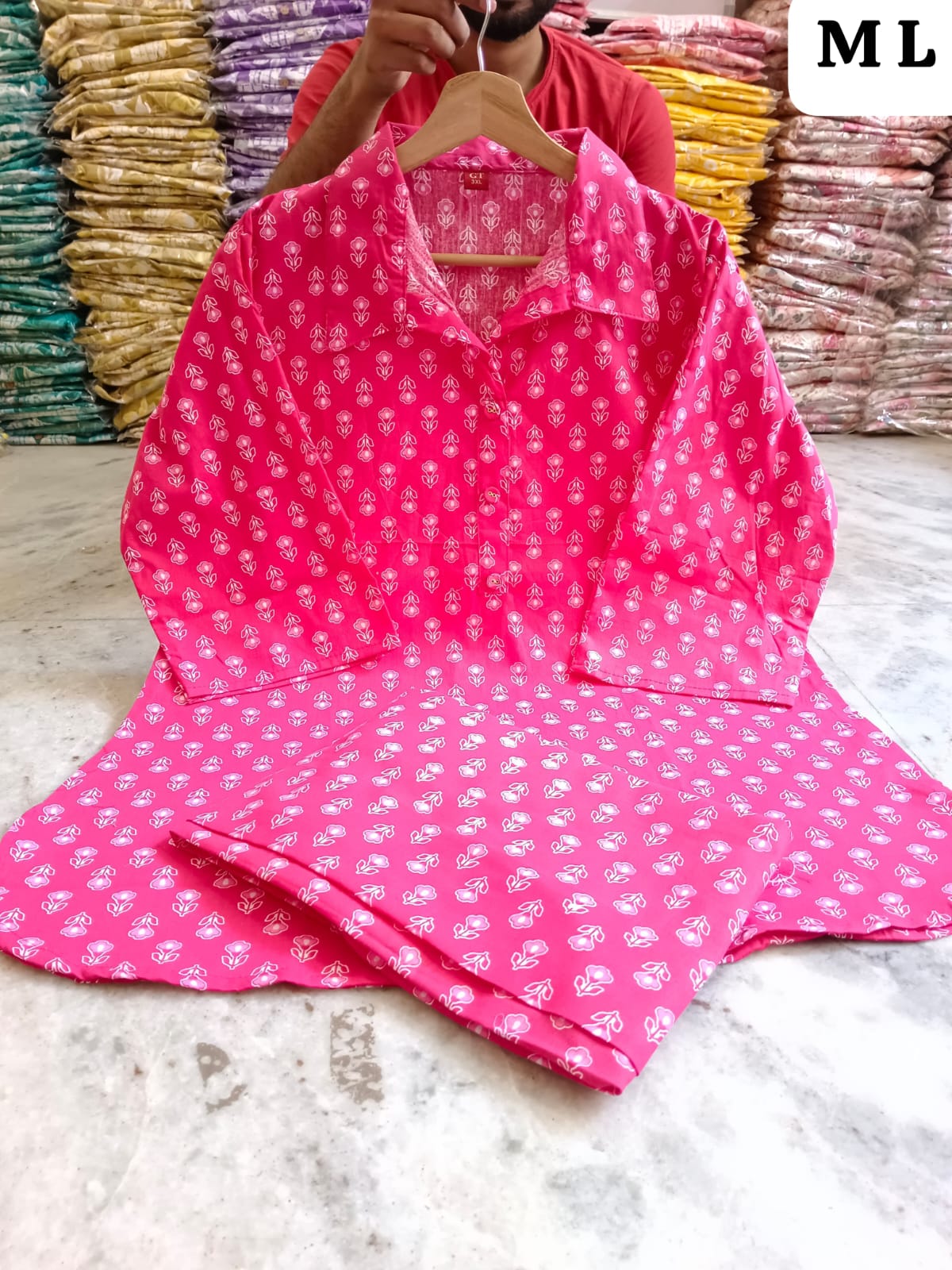 Bright Cotton Co-ord Set