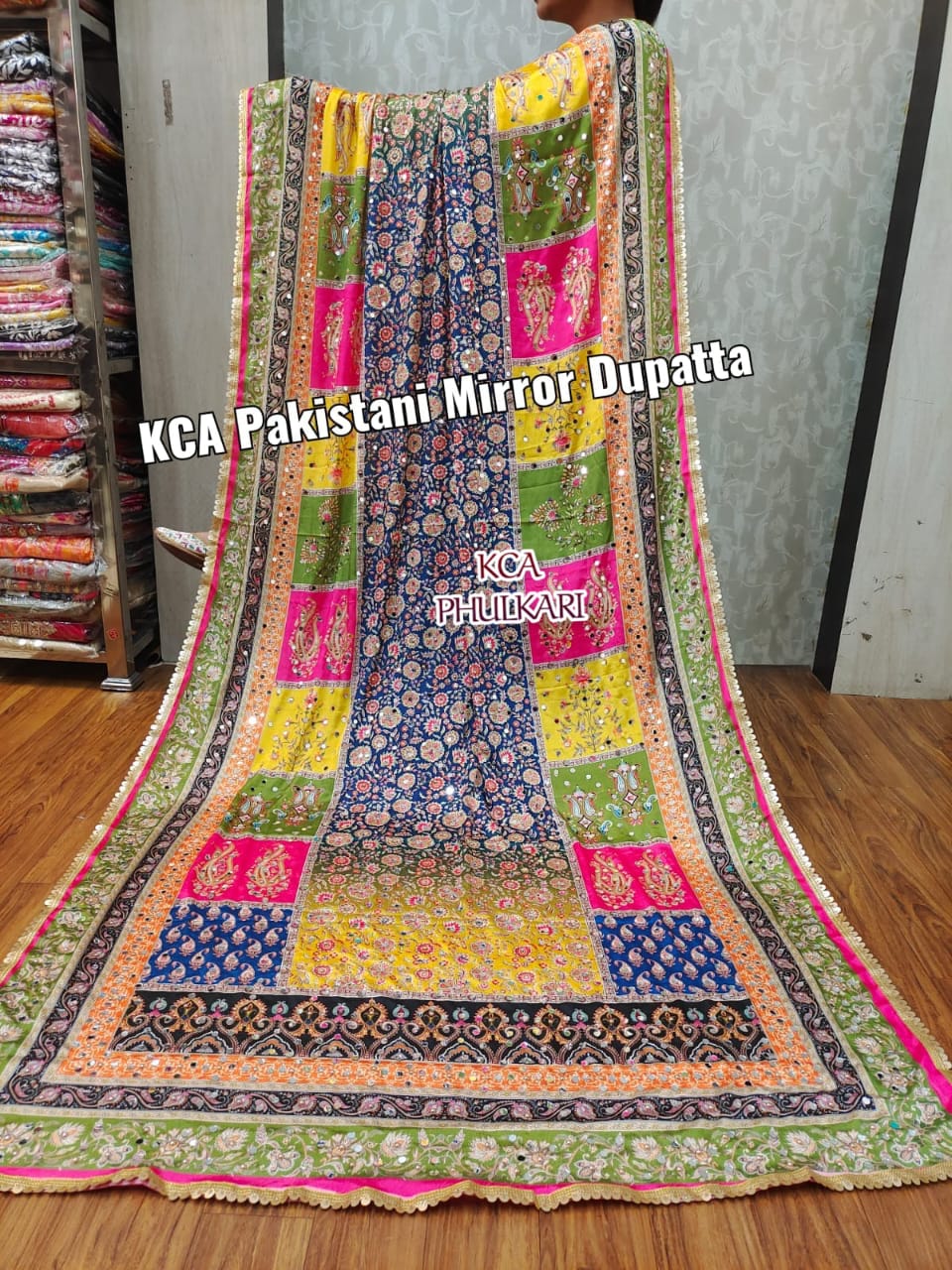 Pakistani Mirror Work Chinnon Dupattas