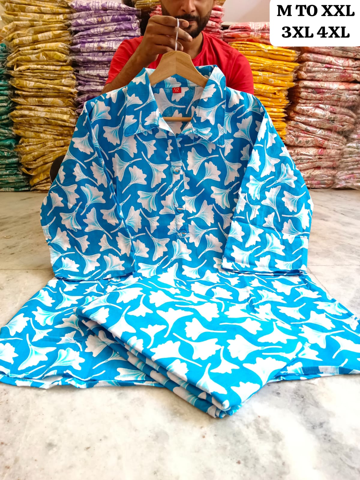 Bright Cotton Co-ord Set