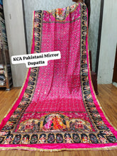 Load image into Gallery viewer, Pakistani Mirror Work Chinnon Dupattas