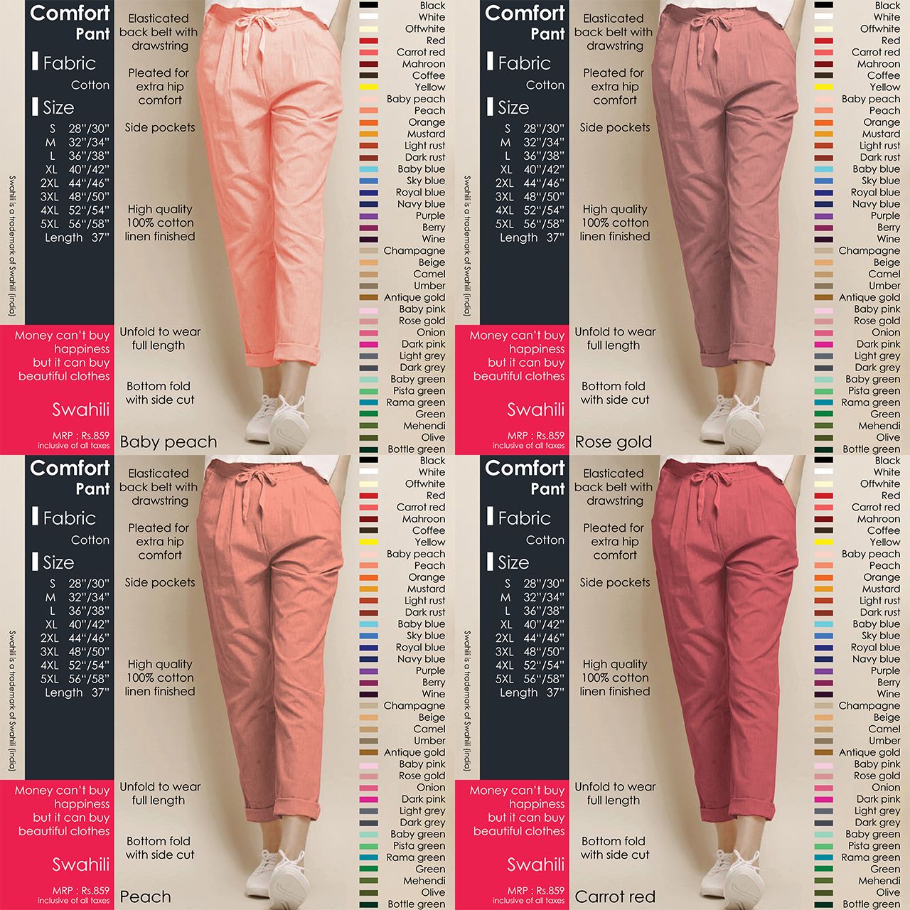 Comfort Cotton Pants