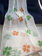 Independence Day Linen Cotton Saree
