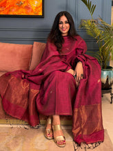 Load image into Gallery viewer, Beautiful Hand Woven Tissue Silk Jamdani Suits