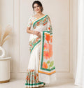 Independence Day Linen Cotton Saree
