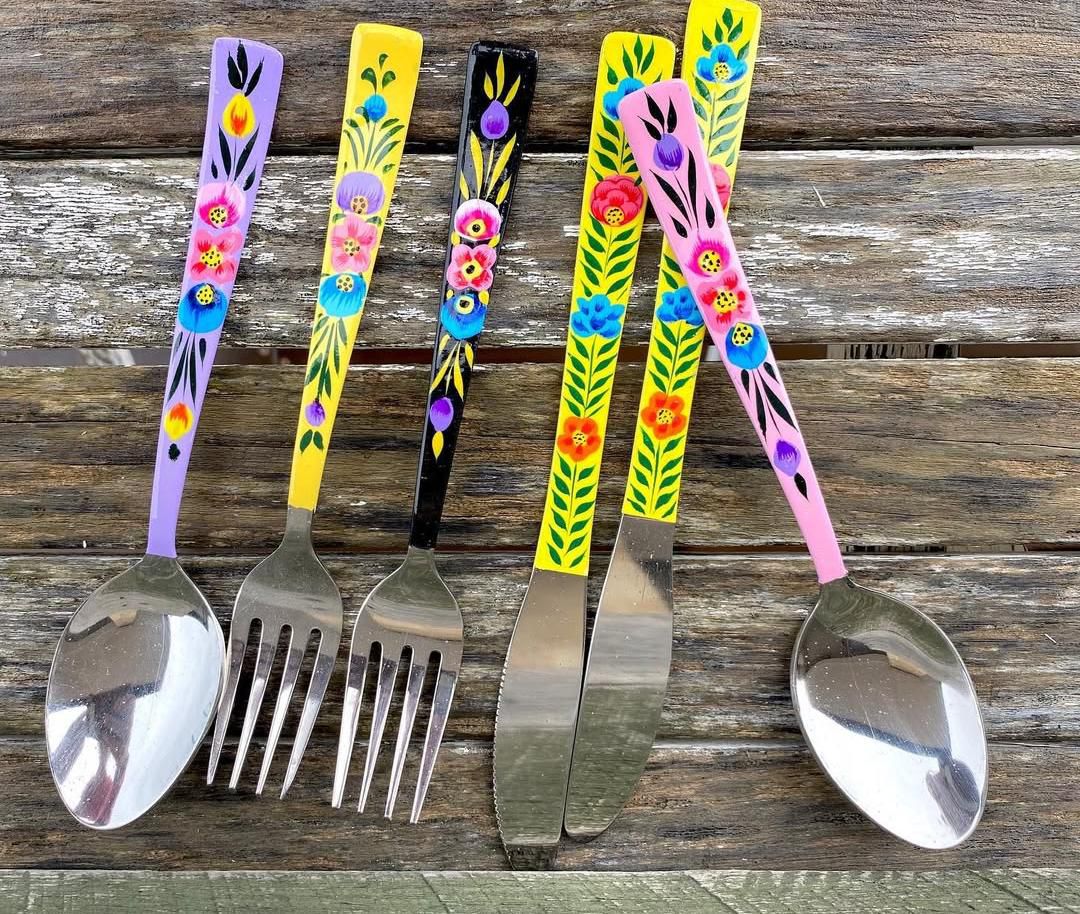 Designer Finish Spoons n Fork Set