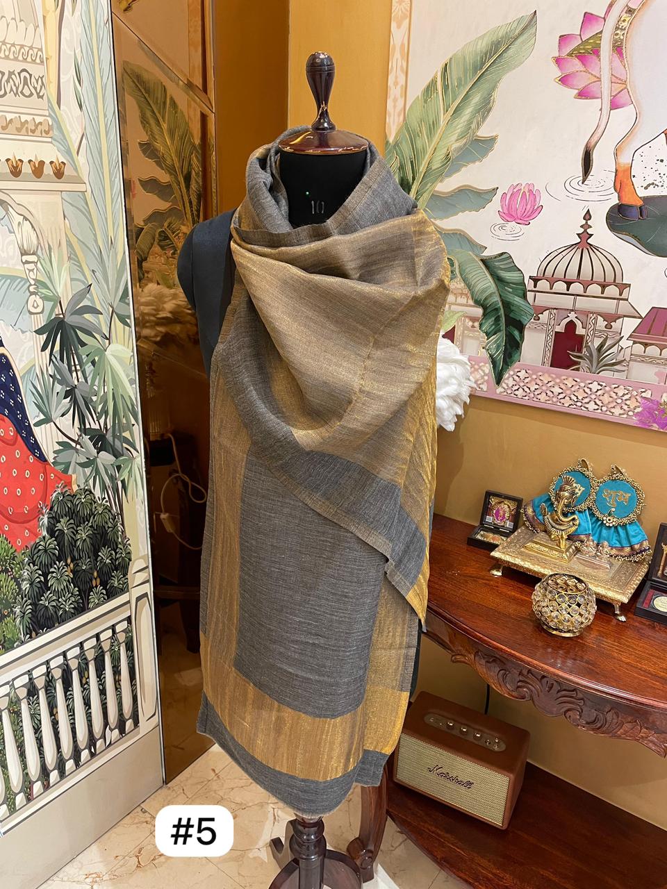Zari Reversible Pashmina Stoles