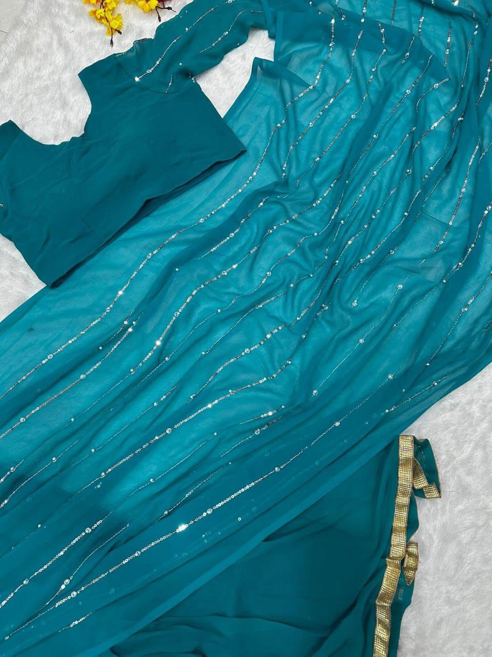Georgette Lehenga Sarees