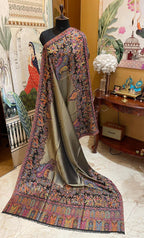 Metallic Kani Reversible Pashmina Shawls