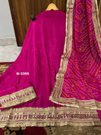 Beautiful Upada Silk Unstitched with sequins and zari embroidery
