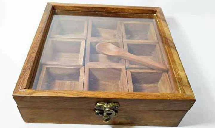 Sheesham Wood Spice Box