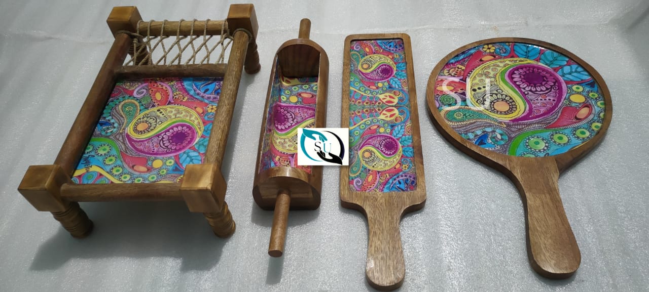Set of Wooden Platters
