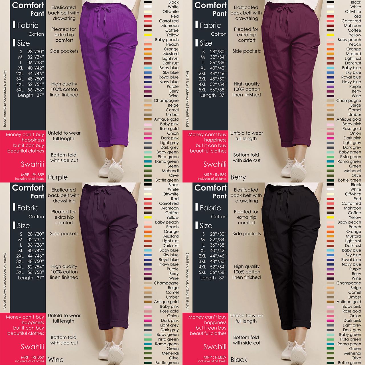 Comfort Cotton Pants