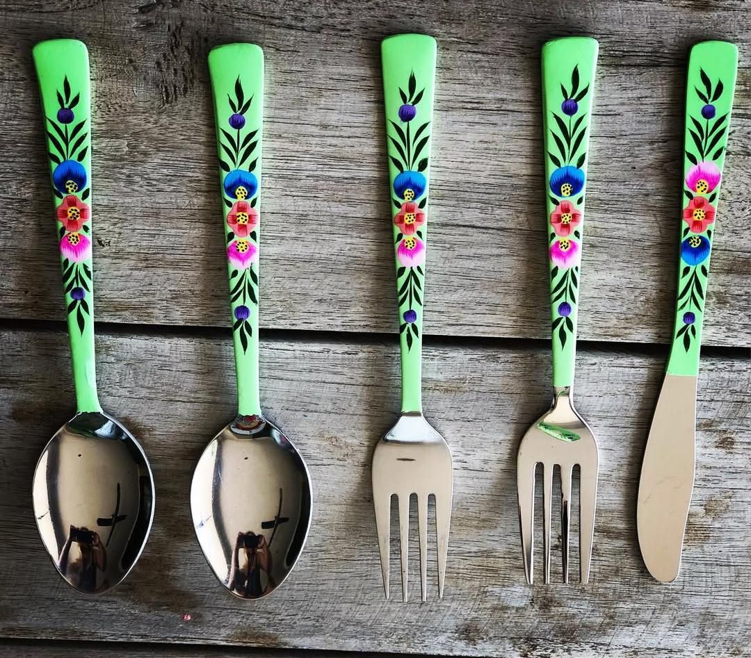Designer Finish Spoons n Fork Set