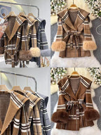 Trench Coats with check pattern