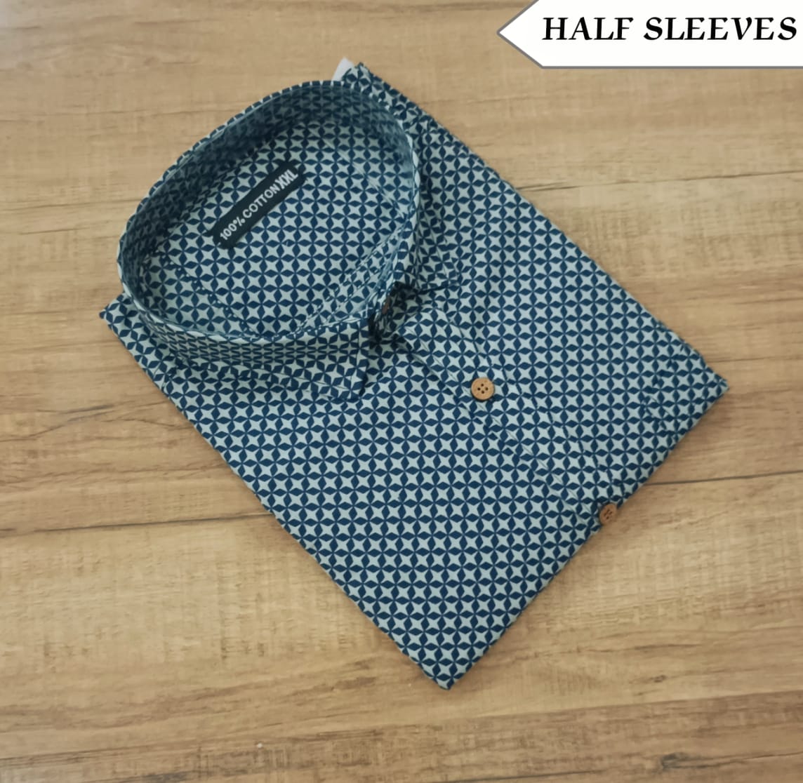 Men's Half Sleeves Cotton Shirt