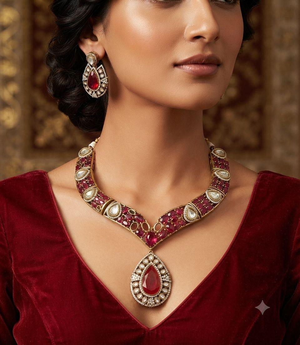 Beautiful Neckline Jewelry Sets No. 1
