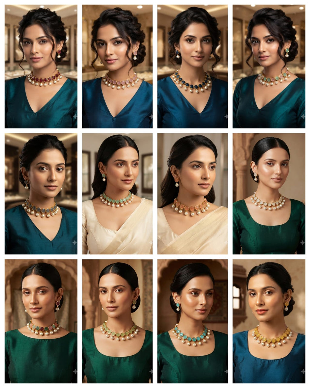 Beautiful Neckline Jewelry Sets No. 19