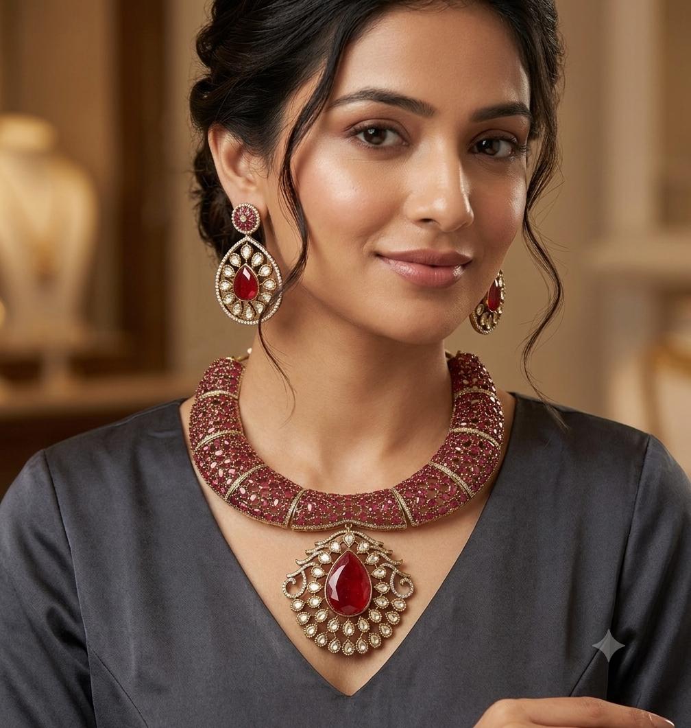 Beautiful Neckline Jewelry Sets No. 21