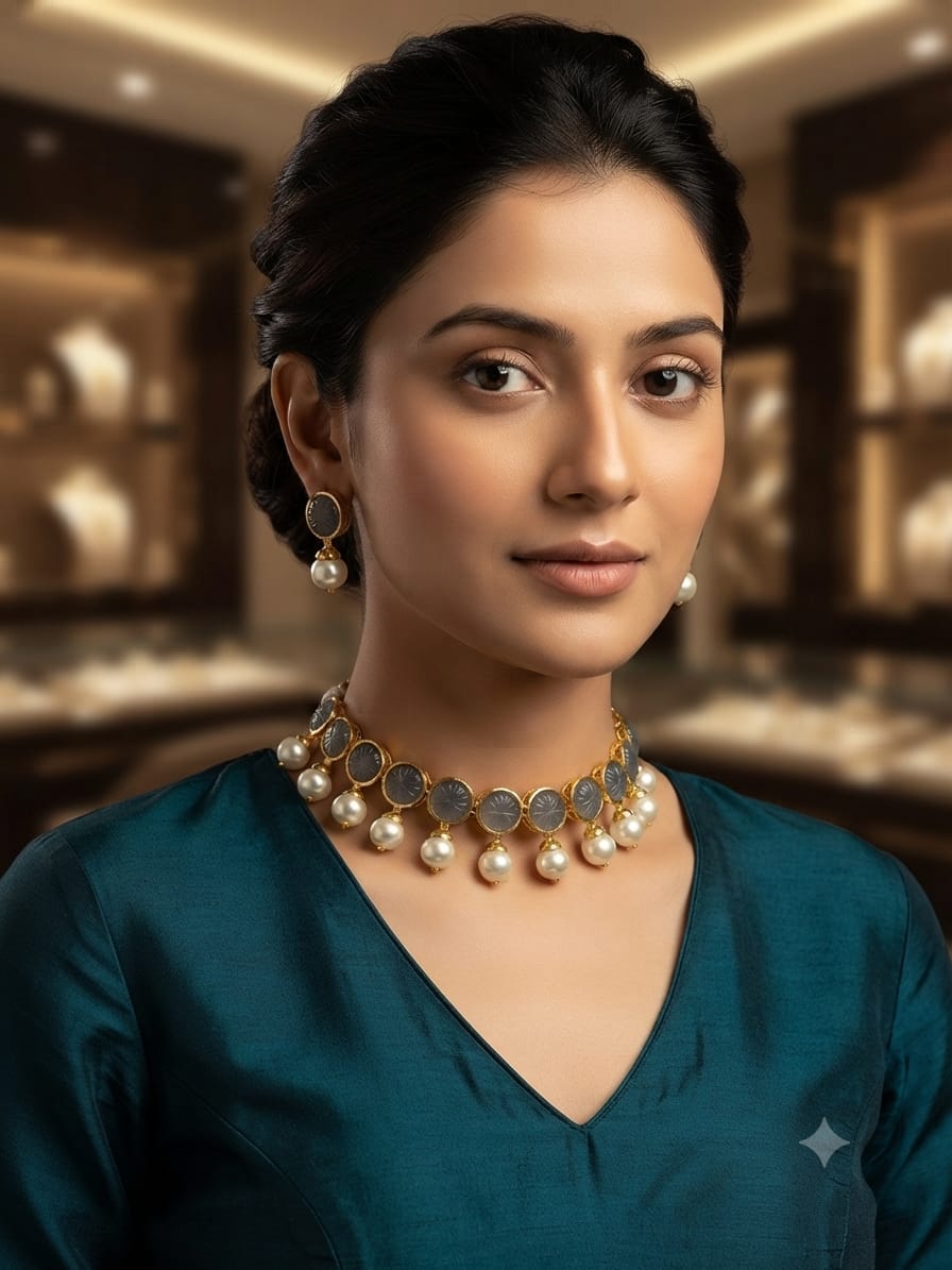 Beautiful Neckline Jewelry Sets No. 19