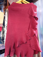 Fishtail Knitted Ruffled Skirt