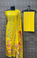 Mercirised Silk Maheshwari Printed Suit