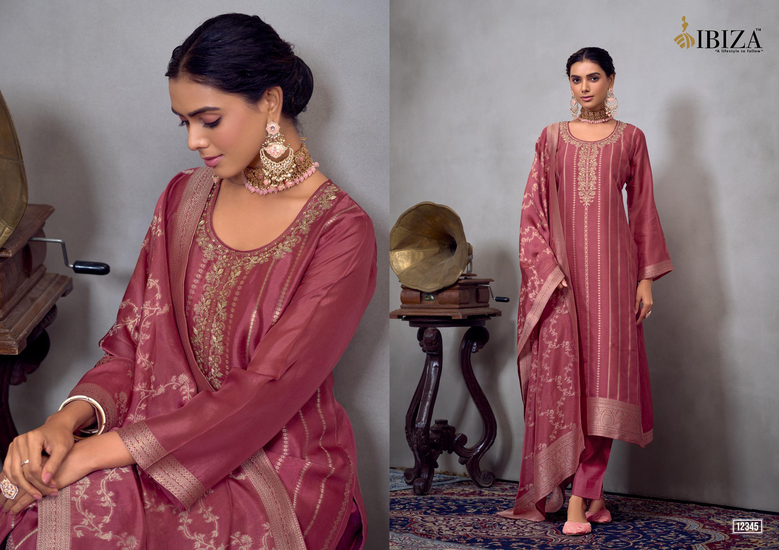 Kosa Silk Jacquard Suit
