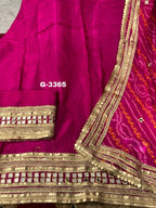 Beautiful Upada Silk Unstitched with sequins and zari embroidery