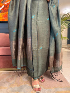 Beautiful Hand Woven Tissue Silk Jamdani Suits