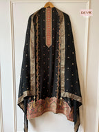 Russian Silk with benarsi weave top with shantoon bottom