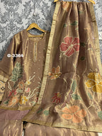 Tissue Benarsi Stitched Garara Set