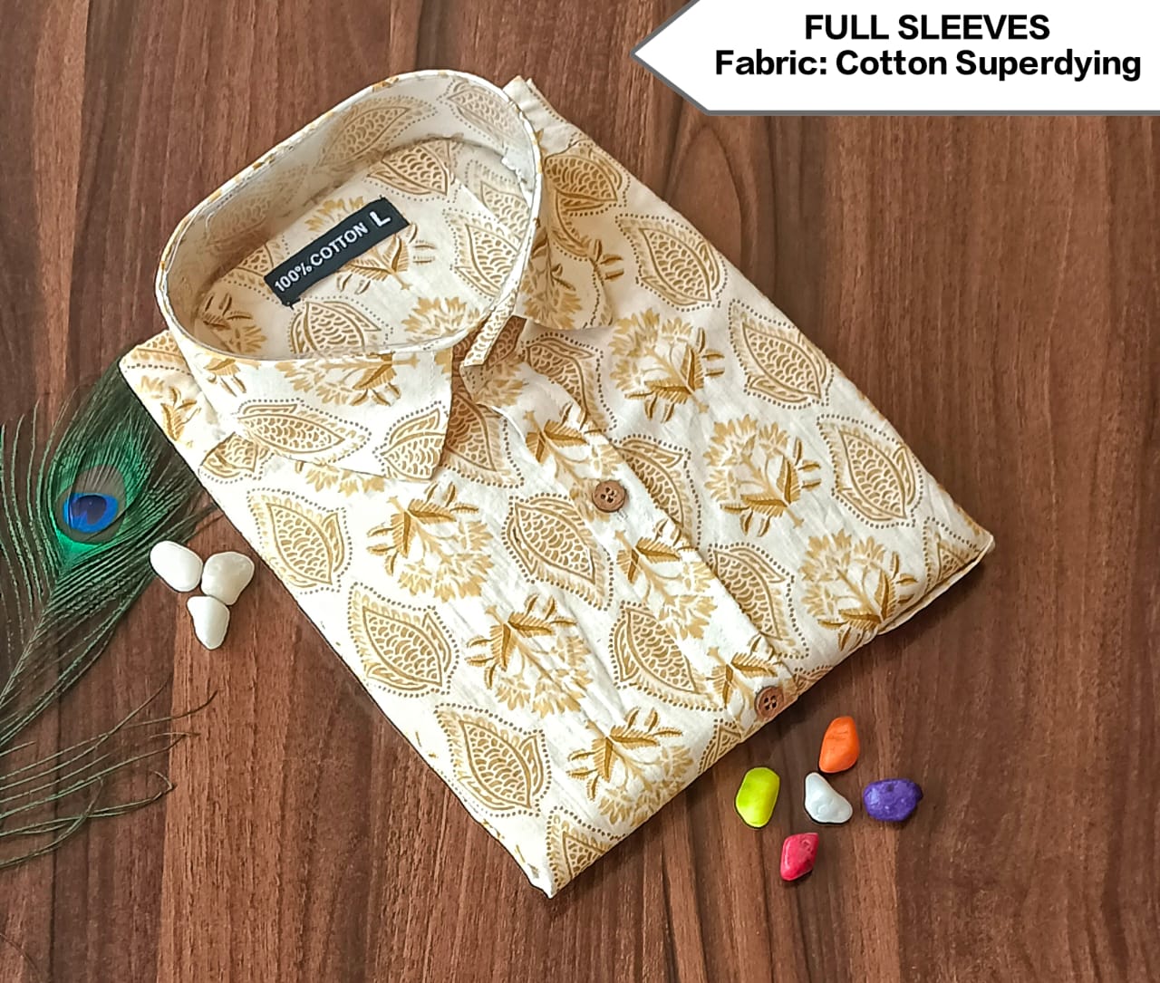 Men's Full Sleeves Cotton Shirt
