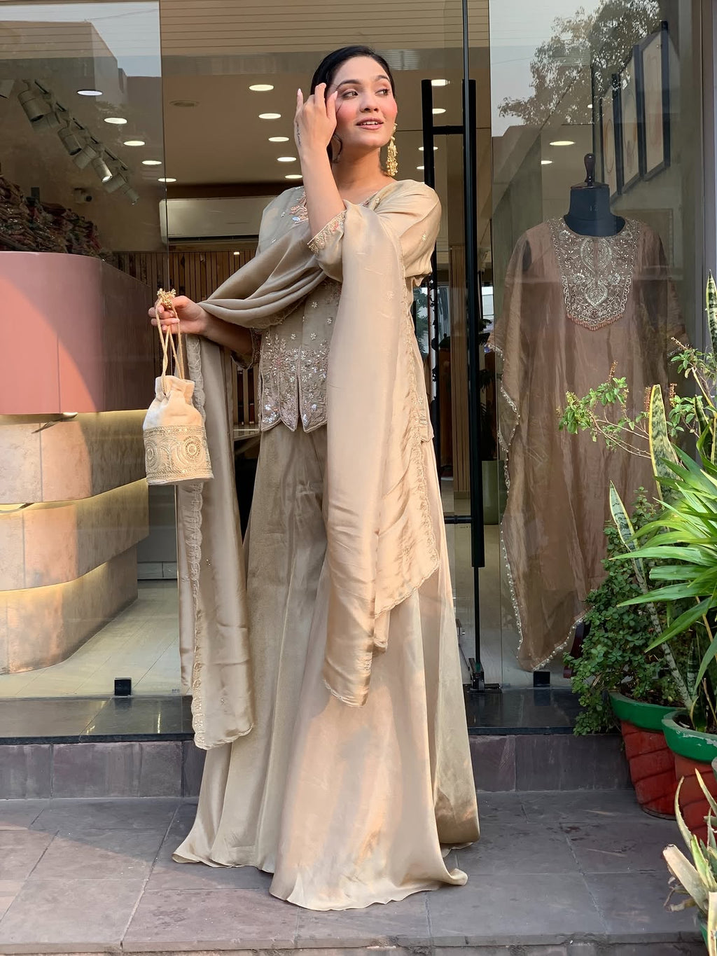 Shimmer Sharara Set
