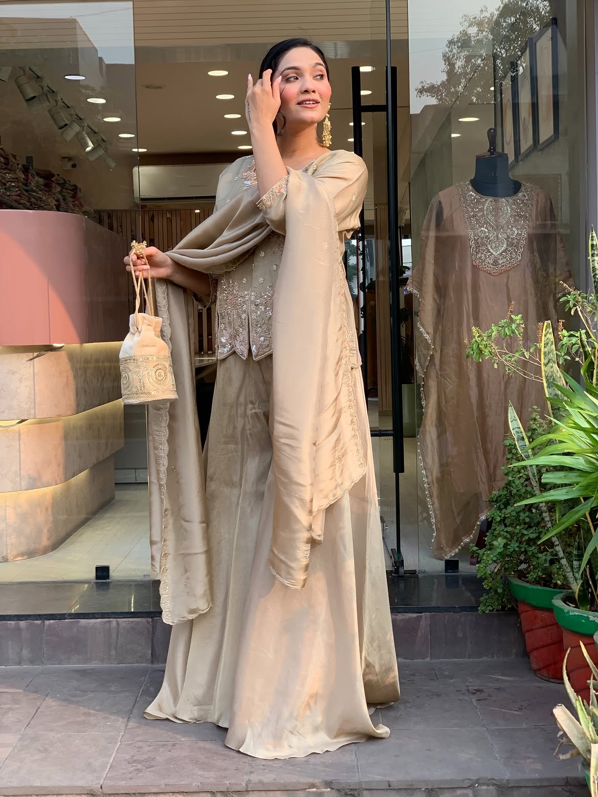 Shimmer Sharara Set