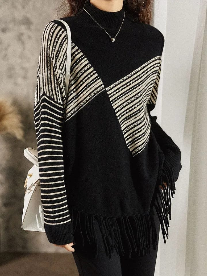 Merlin Luxury Tassel Sweater