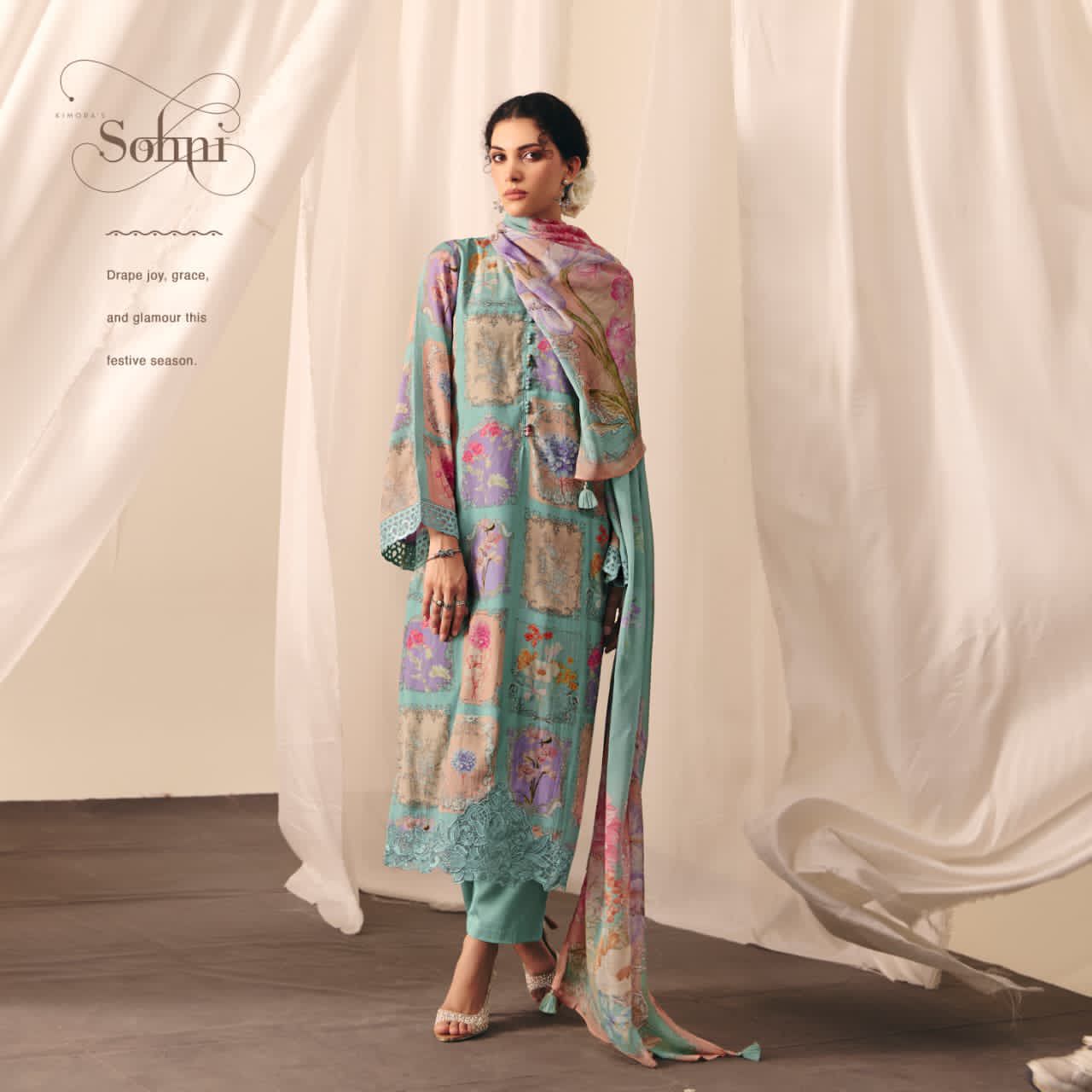 Muslin Suit with Chinnon Dupatta