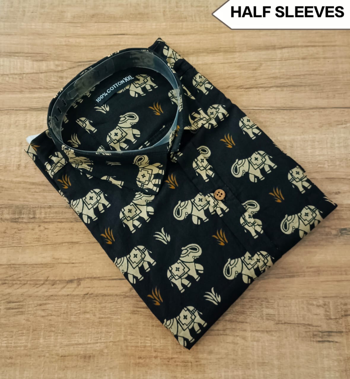 Men's Half Sleeves Cotton Shirt