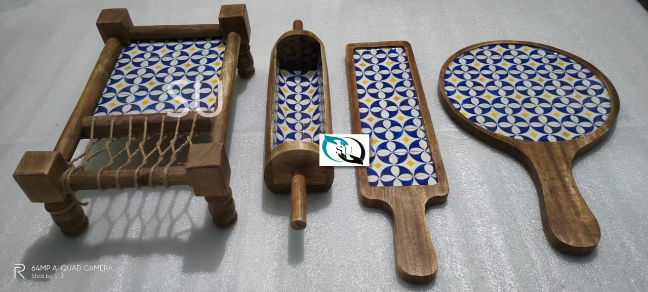 Set of Wooden Platters