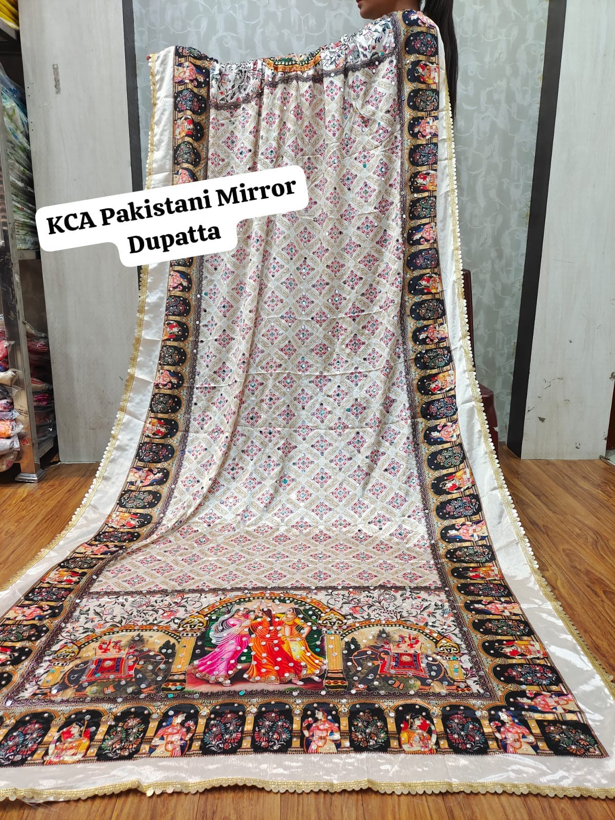 Pakistani Mirror Work Chinnon Dupattas