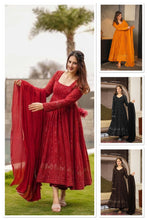 Load image into Gallery viewer, Elegant Sequinned Georgette Anarkali