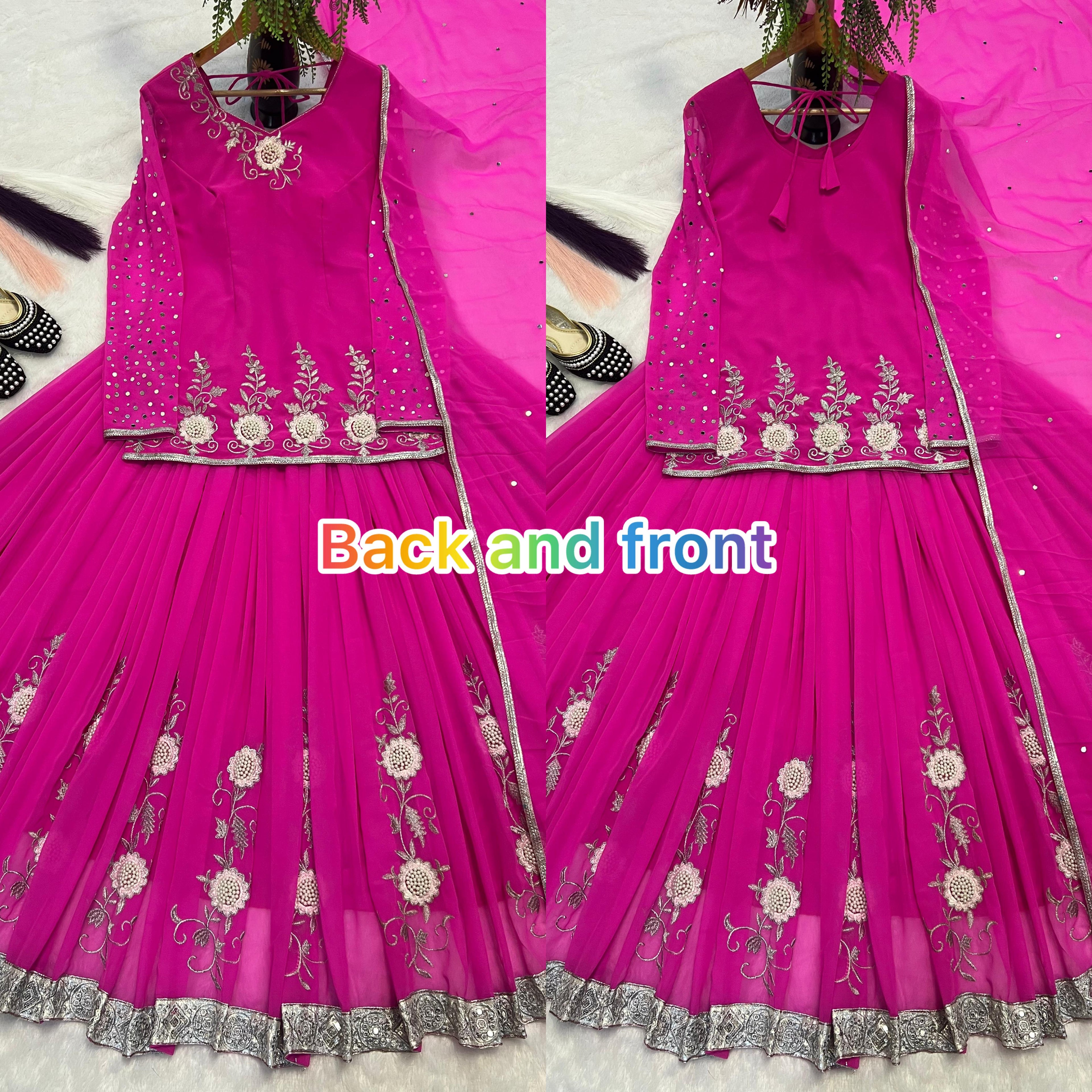 Georgette Stitched Lehenga