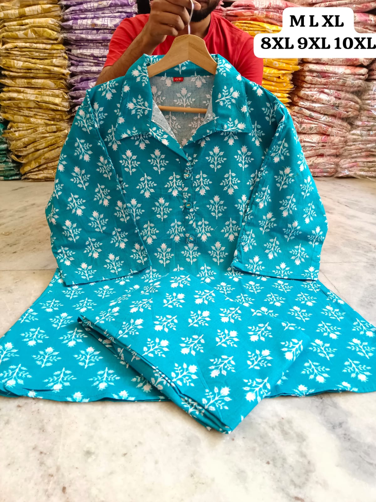 Bright Cotton Co-ord Set