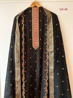 Russian Silk with benarsi weave top with shantoon bottom