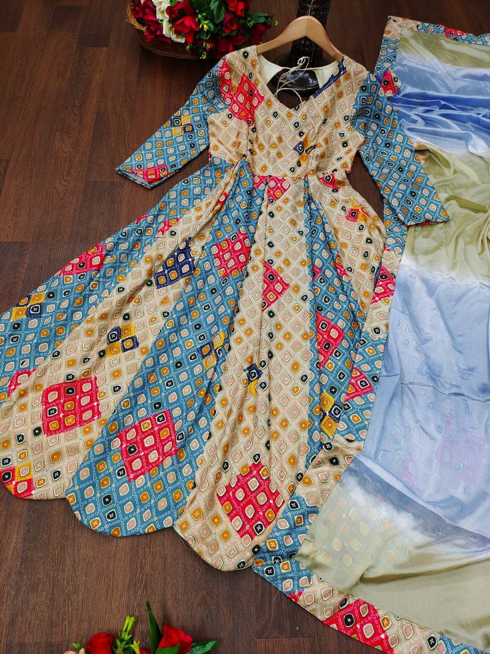 Rayon Anarkali Set