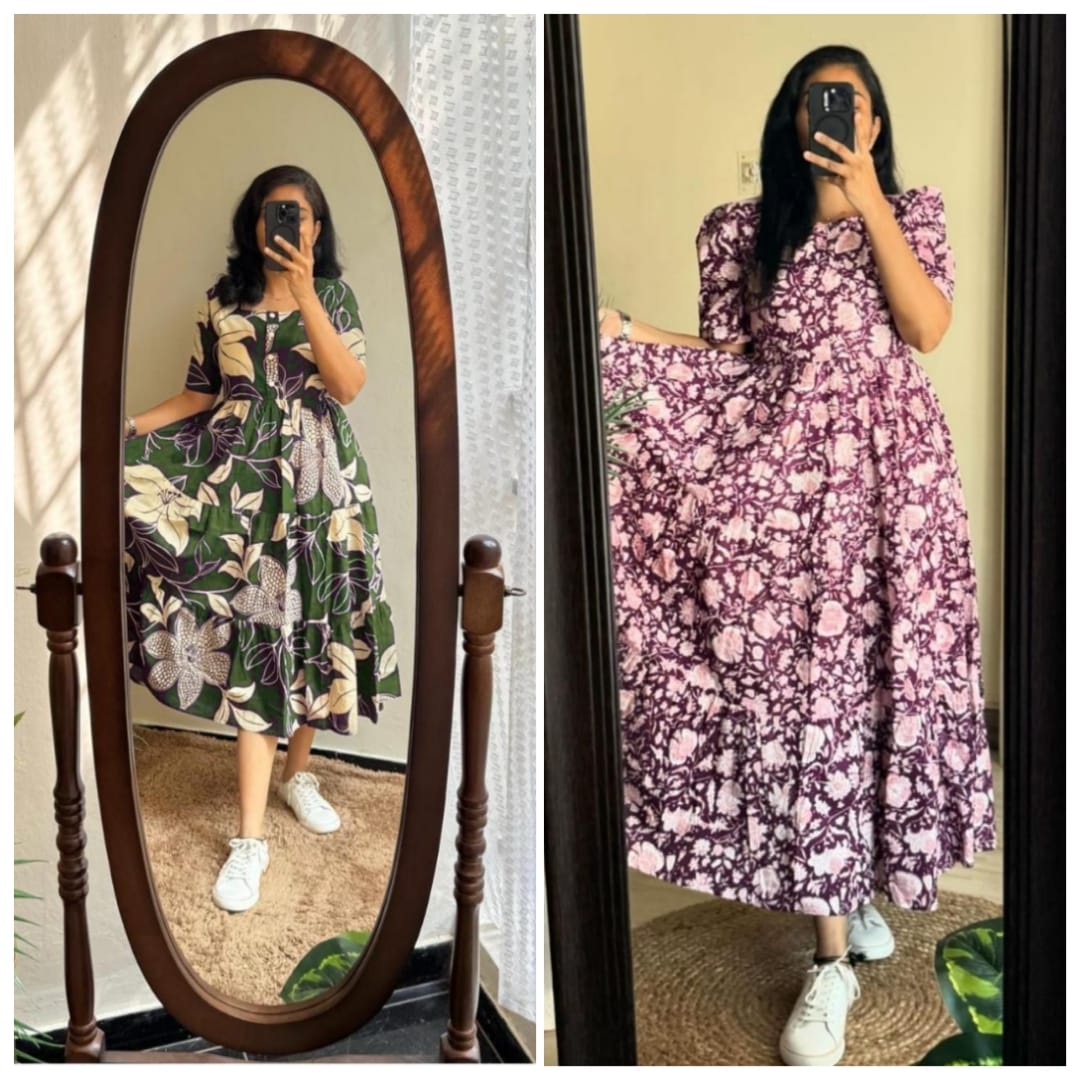 Elegant Summer Wear Cotton Dress