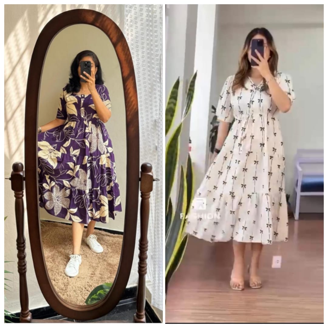 Elegant Summer Wear Cotton Dress