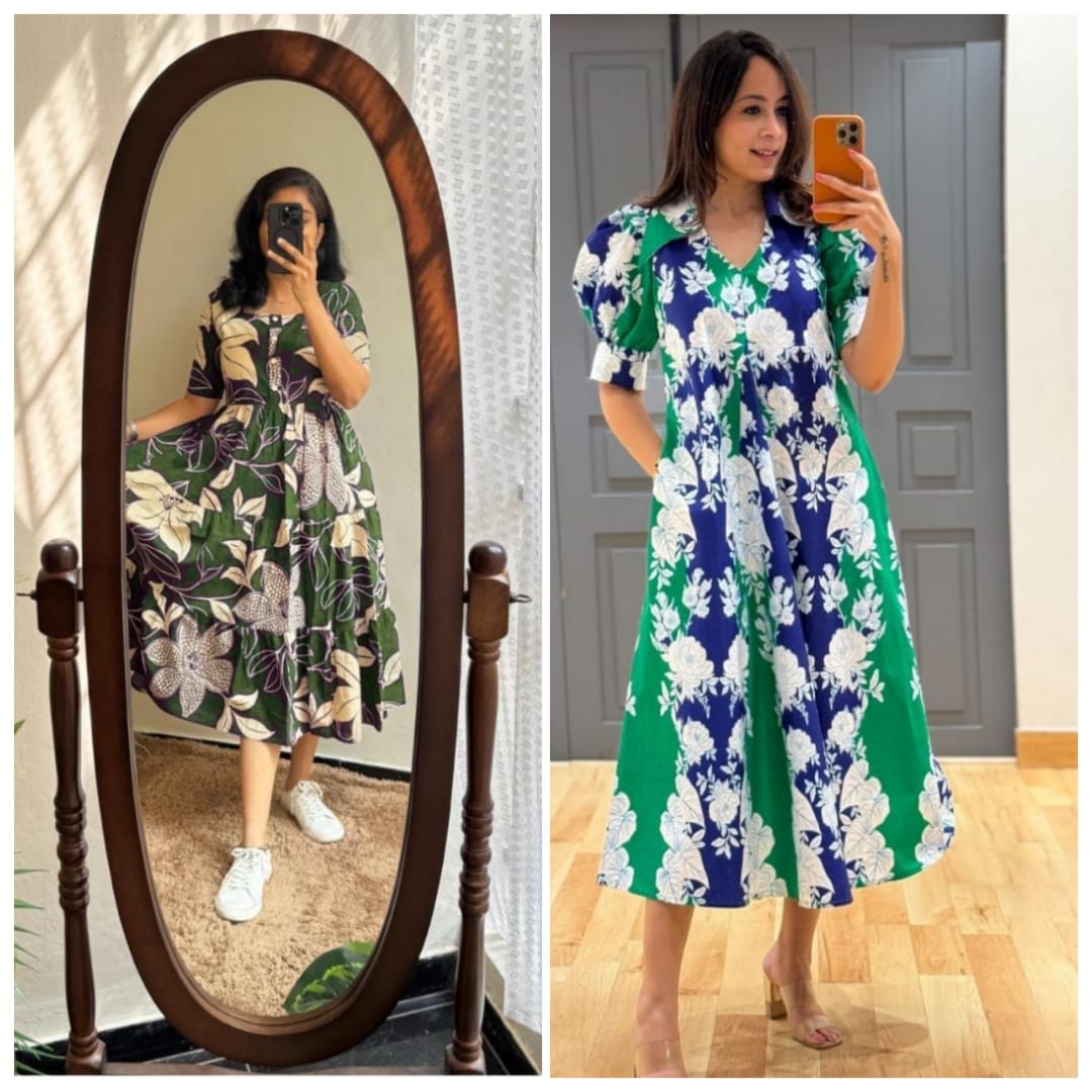 Elegant Summer Wear Cotton Dress